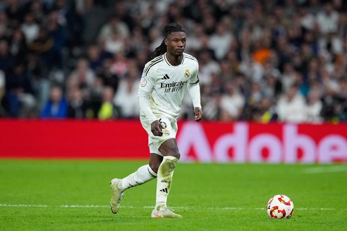 Eduardo Camavinga, en un partido con el Real Madrid.