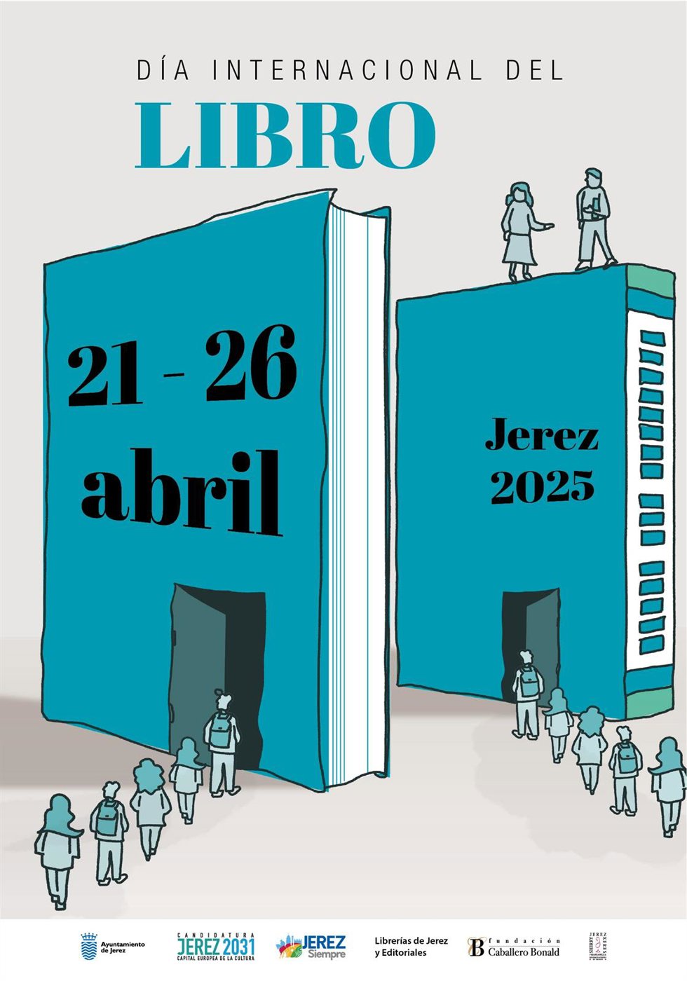 Cartel del Día del Libro en Jerez