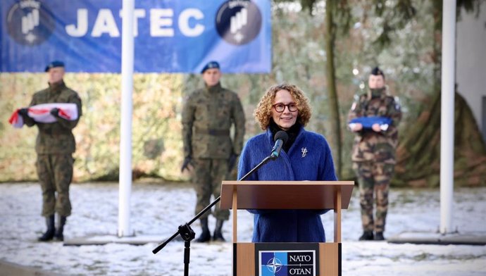 Archivo - La vicesecretaria general de la OTAN, Radmila Shekerinska, en un acto en Polonia.