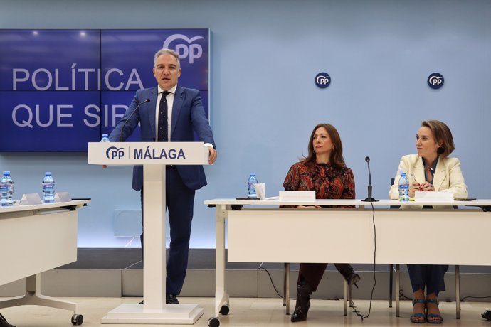 El vicesecretario de Coordinación Autonómica y Local y Análisis Electoral del PP, Elías Bendodo, 