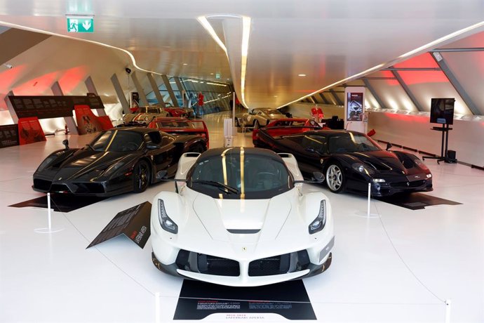 Parte de la exposición de Ferrari en Mobility City.