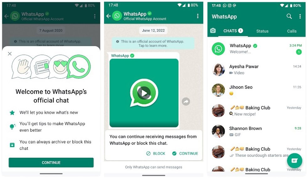 Chat oficial de WhatsApp