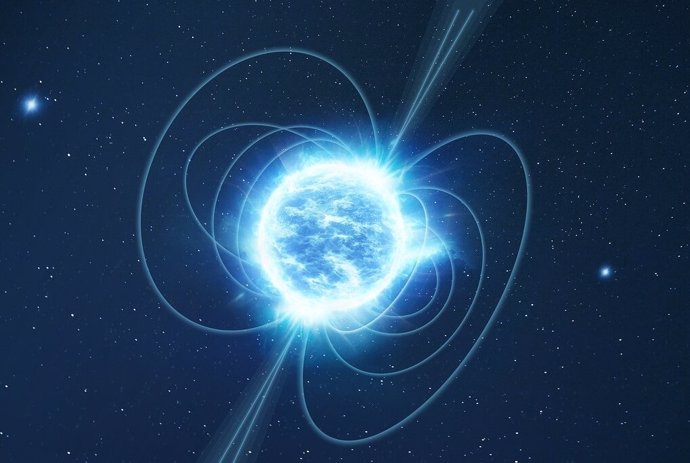 Impresión artística de un magnetar