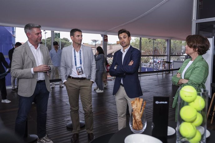 Mar Pieltain, Sergio Bispo, David Ferrer y Tommy Robredo en el Lexus Tour of the Barcelona Open Banc Sabadell - Trofeo Conde de Godó 2025