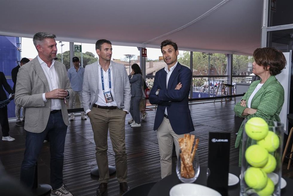 Mar Pieltain, Sergio Bispo, David Ferrer y Tommy Robredo en el Lexus Tour of the Barcelona Open Banc Sabadell - Trofeo Conde de Godó 2025