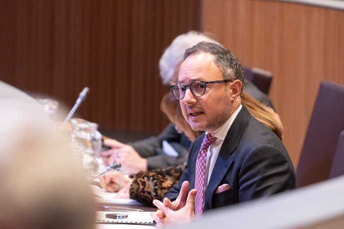 El jefe de Gobierno de Andorra, Xavier Espot, este martes en el Consell General