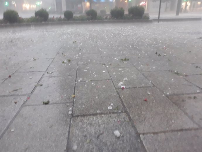 Archivo -  granizo