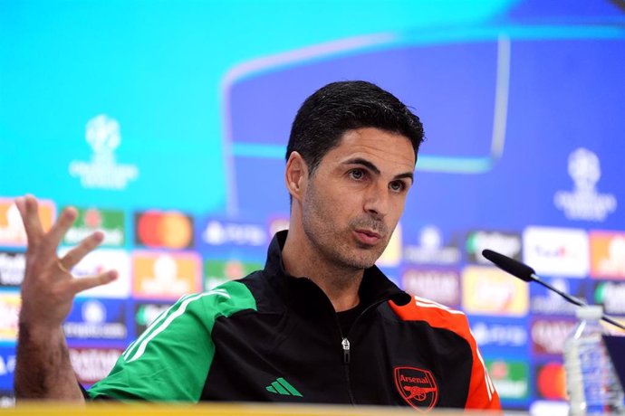 Mikel Arteta, entrenador del Arsenal, en rueda de prensa