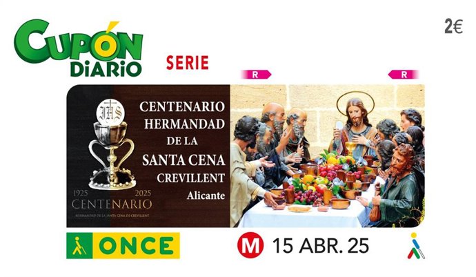 Cupón de la ONCE del Martes Santo