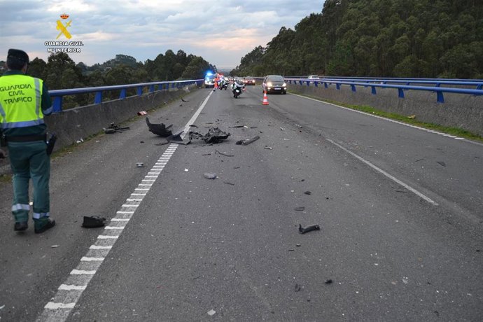 Accidente de tráfico con fallecido en la AS-I a la altura de Gijón.