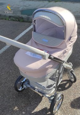 Carrito de bebé robado en un establecimiento de Palmones, en Los Barrios (Cádiz)