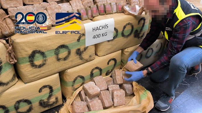 La Policía Nacional incauta 400 kilos de hachís el pasado 6 de abríl, en una operación en las inmediaciones de la ciudad de Jaca.