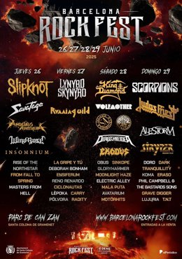 Cartel del Barcelona Rock Fest 2025
