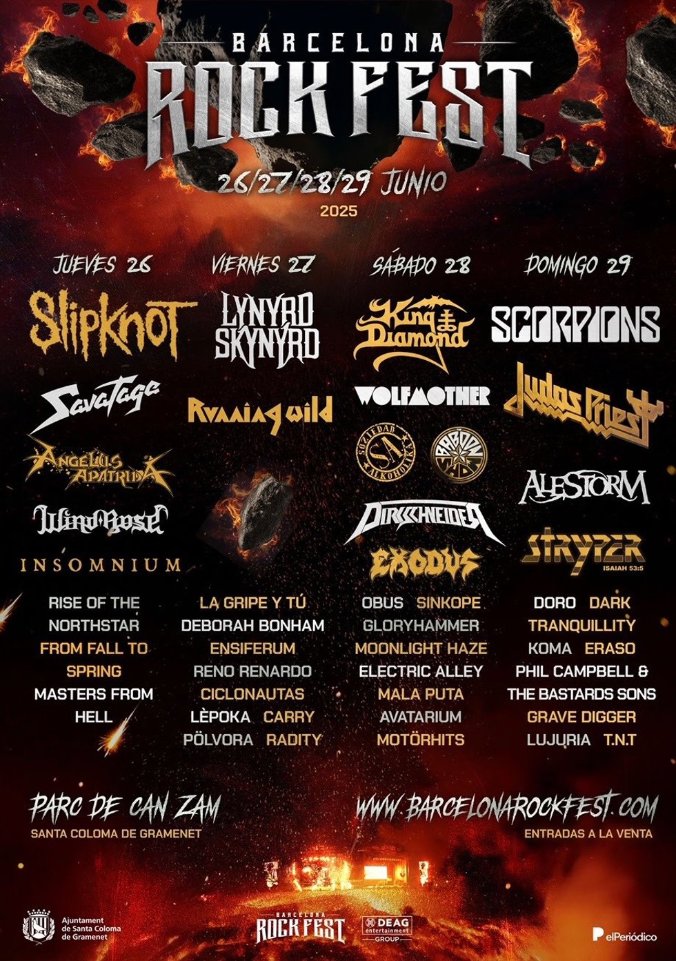 Cartel del Barcelona Rock Fest 2025