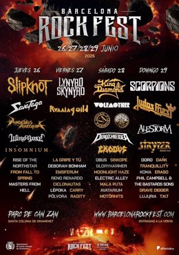 Cartell del Barcelona Rock Fest 2025