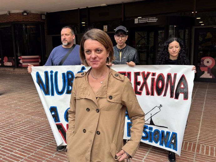 La membre de la plataforma Ciències en Perill Marta Ballot 