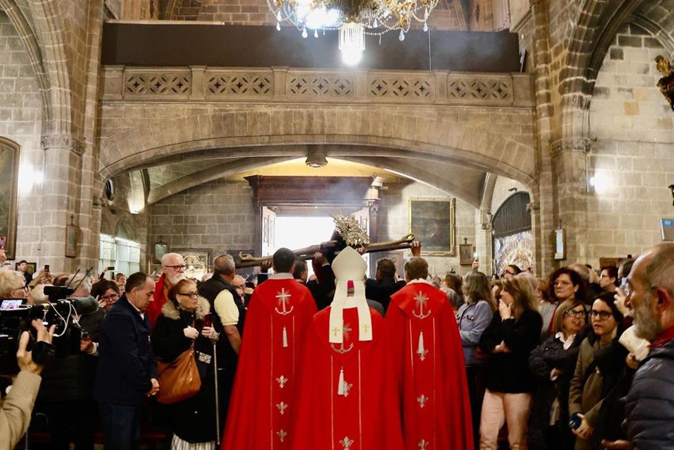Davallament del Crist de la Sang en la iglesia de la Anunciación.