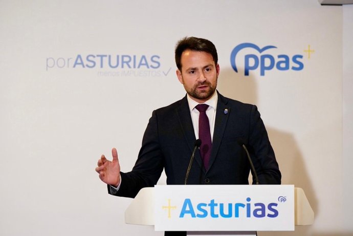 Archivo - El presidente del PP d'Asturies, Álvaro Queipo.