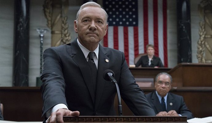 Archivo - Kevin Spacey resucita a Frank Underwood (House of Cards) en una promo de Netflix