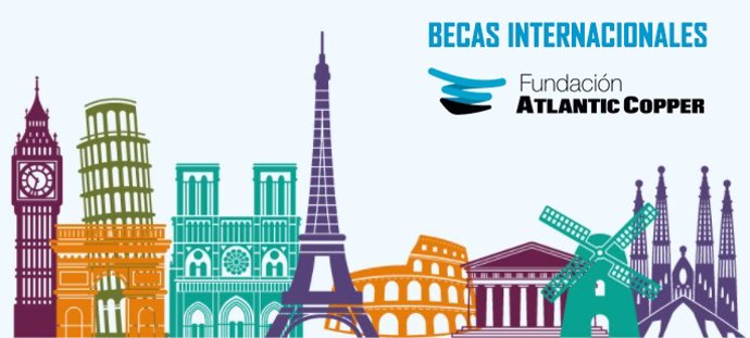 Cartel de las Becas Internacionales de la Fundación Atlantic Copper.