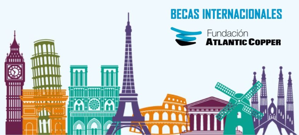 Cartel de las Becas Internacionales de la Fundación Atlantic Copper.