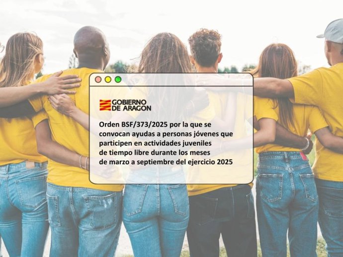 El Gobierno de Aragón convoca becas para actividades de tiempo libre para jóvenes