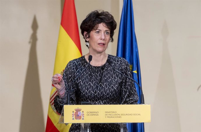 La ministra de Inclusión, Seguridad Social y Migraciones, Elma Saiz.