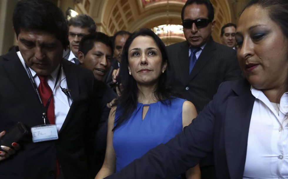 Archivo - Imagen de archivo de la ex primera dama de Perú Nadine Heredia en 2016