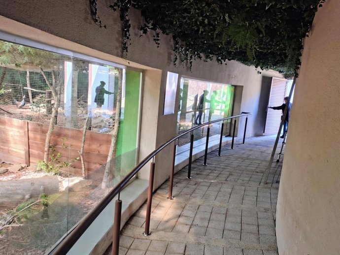 El nuevo voladero del centro del Urogallo de Caboalles de Arriba (León).