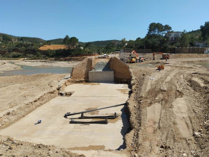 La Diputació aborda l'última fase abans de la reobertura del pont de la Fallereta de Torís
