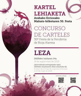 Arabako Errioxako Mahats Bilketaren Festak 30. Edizioko kartela aukeratzeko lehiaketa antolatu du