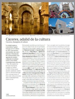 Cáceres se promocionaen los aviones de Air Europa y Air Nostrum