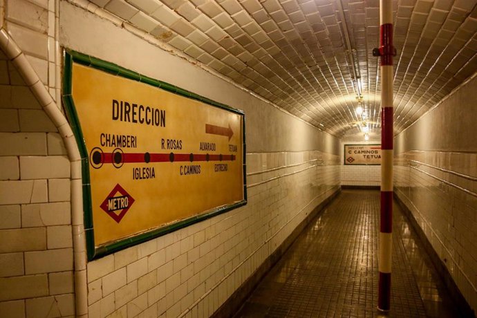 Archivo - La antigua estación de Chamberí, en Madrid (España)