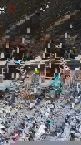 El edificio afectado en Gandia 