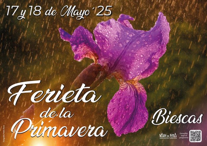 Cartel de la Ferieta de la Primavera de Biescas (Huesca)