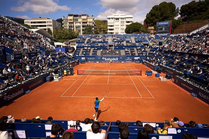 BARCELONA, SPAIN - APRIL 16: ATP Barcelona Open Banc Sabadell 2025 at the Real Club de Tenis Barcelona on April 16, 2025 in Barcelona, Spain. (Photo by Manuel Queimadelos/ Quality Sport images//Barcelona Open Banc Sabadell)