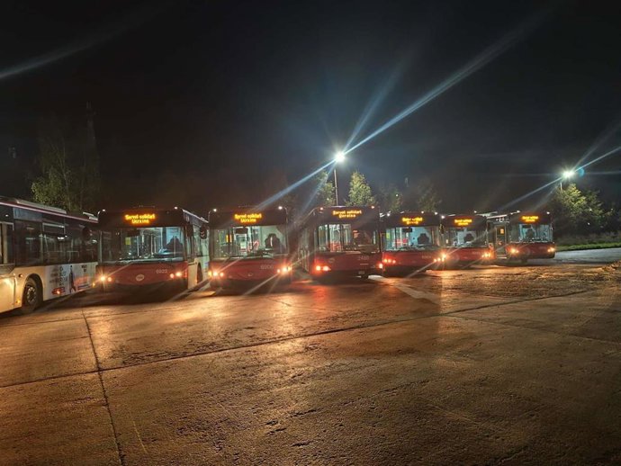 Autobuses de TMB en desuso cedidos para funciones humanitarias en Ucrania