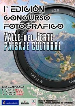 Cartel del I Concurso Fotográfico Valle del Jerte 'Paisaje Cultural'