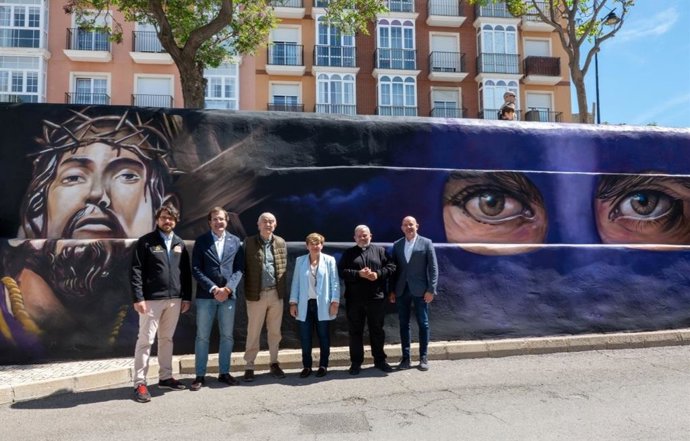 Santa Lucía estrena un mural dedicado al Jesús Nazareno