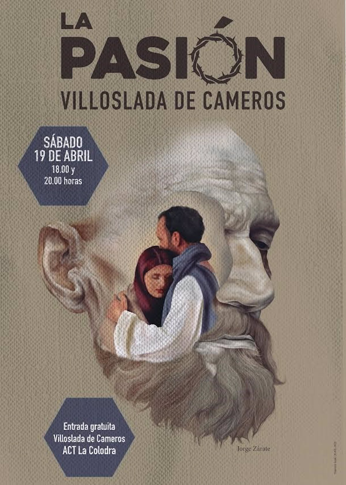 La Colodra pondrá en escena este Sábado Santo  La Pasión 2025  en Villoslada