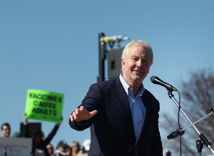 Archivo - El senador estadounidense por el estado de Maryland, el demócrata Chris van Hollen