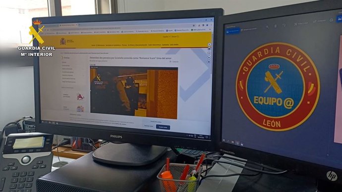 Equipos de la Guardia Civil de León.