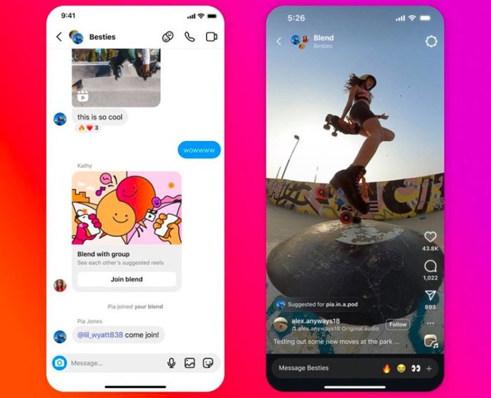 Función Blend en Instagram