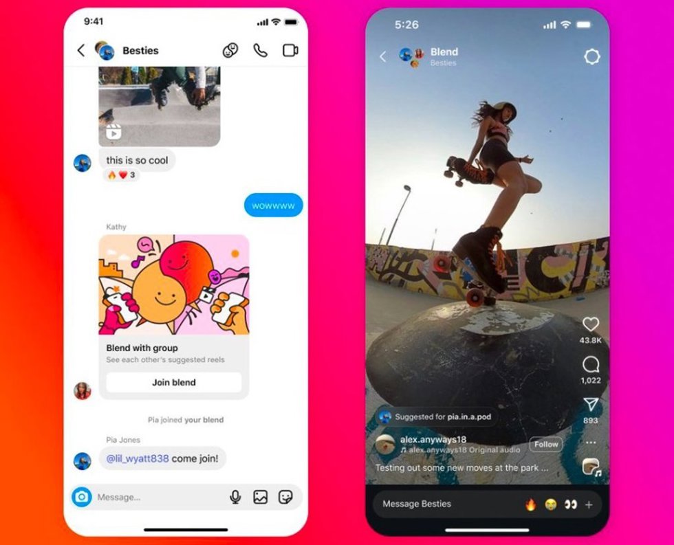Función Blend en Instagram