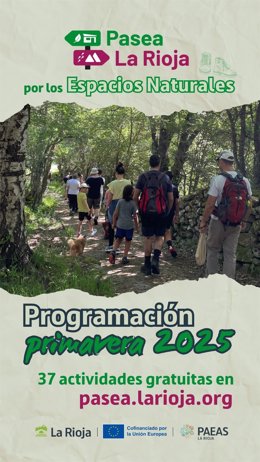 'Pasea La Rioja' Ofrece 37 Actividades Con 850 Plazas Gratuitas Para Disfrutar De La Primavera En Enclaves Valiosos