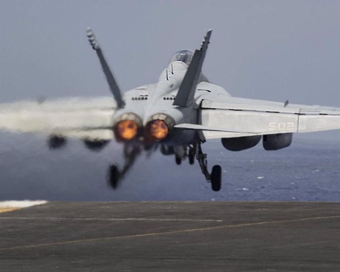 Archivo - Imatge d'arxiu d'un avió caça dels Estats Units
