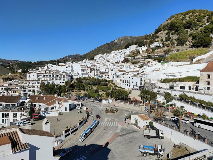Archivo - Municipio de Frigiliana en la Comar de la Axarquía de Málaga.