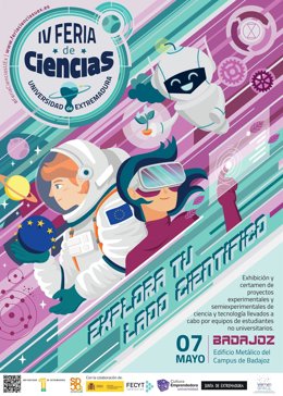 Cartel de la IV Feria de Ciencias de la UEx