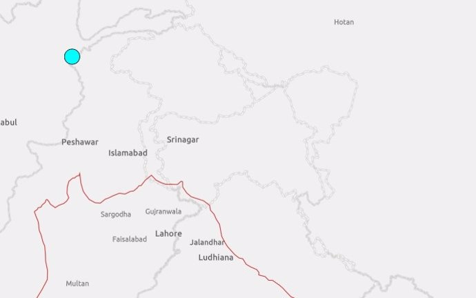 Terremoto entre Pakistán, Afganistán y Tayikistán, a 19 de abril de 2025