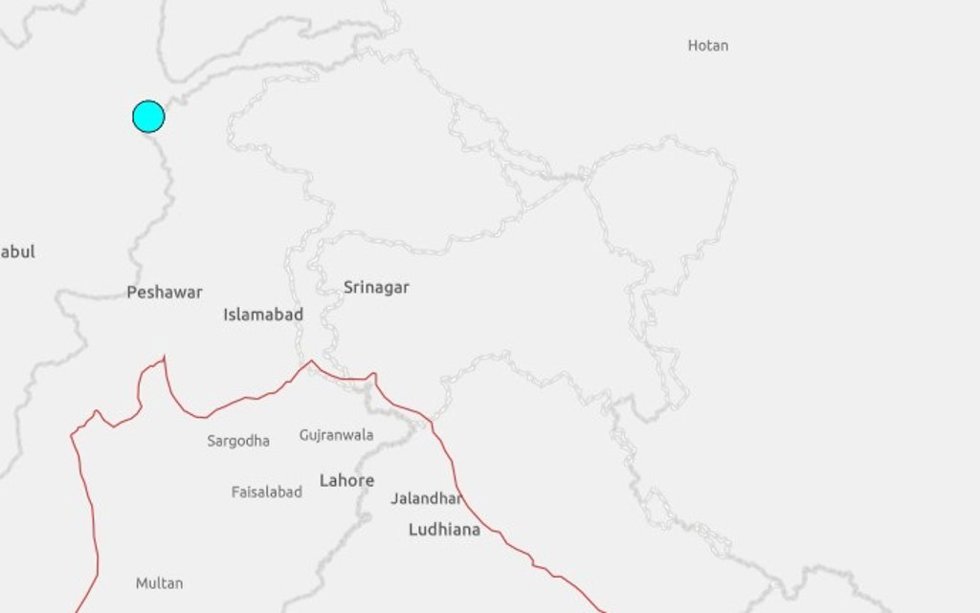 Terremoto entre Pakistán, Afganistán y Tayikistán, a 19 de abril de 2025